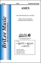 Amen Three-Part Mixed choral sheet music cover